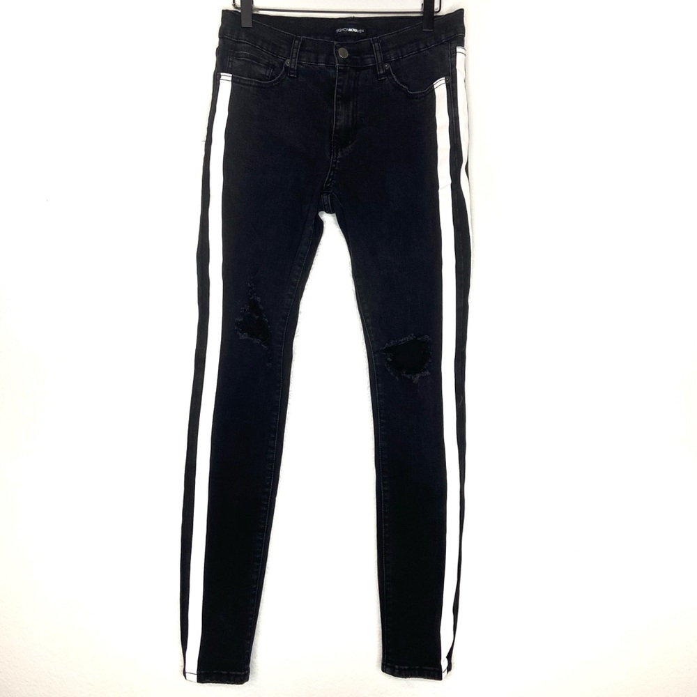 Fashion Nova Men Black Jeans Size 30